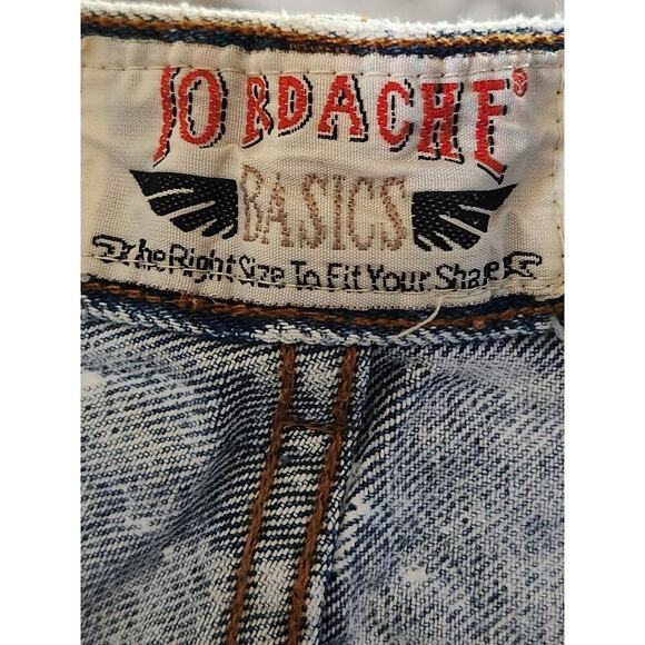 Jordache basics Girls Youth Jeans Sz 12 Tapered Bleached Zip Ankles VTG - Picture 7 of 9